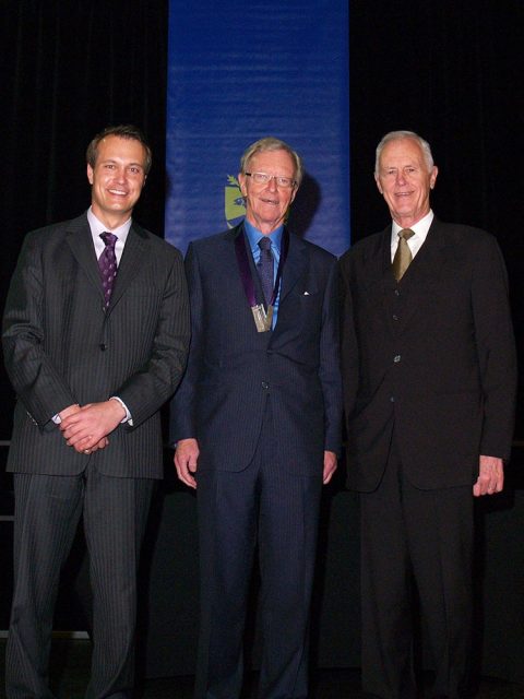 President David B. Smith, Dr. Donald Sobey, and The Hon. John Hamm