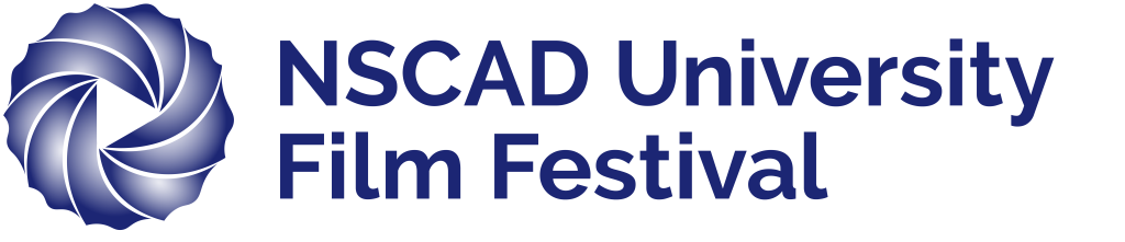 Purple circular design and text that reads NSCAD University Film Festival