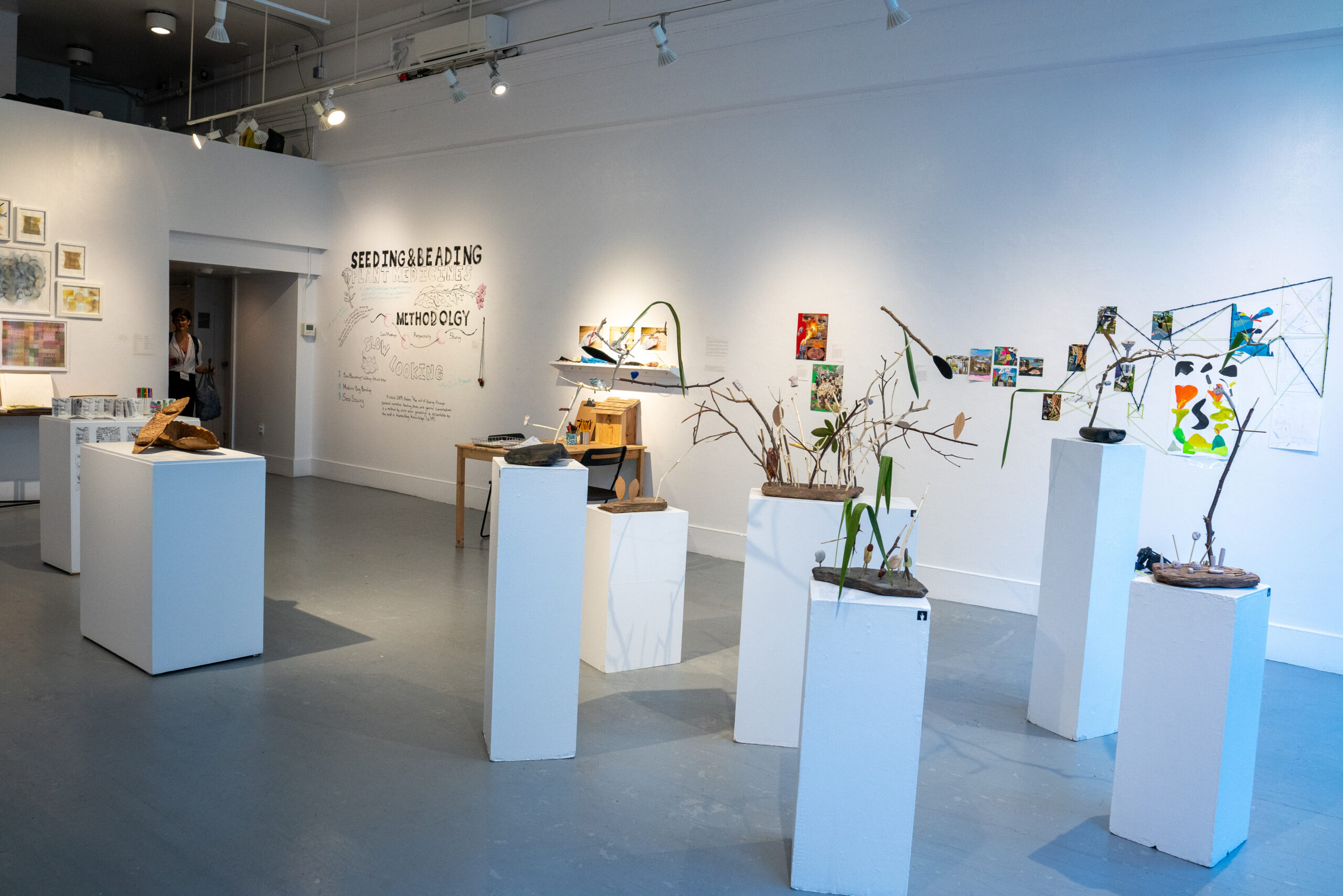 Art Educaiton student work on display at the Anna Leonowens Gallery.