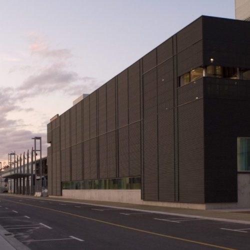 NSCAD Port Campus building on the Halifax waterfront at dusk